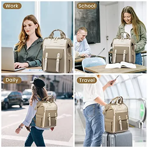 Laptop Backpack, 15.6 Inch School Backpack Teen with Data Cable Pouch & USB Charging Port, Waterproof Backpack Bag School Bag for School Uni Office Travel Business