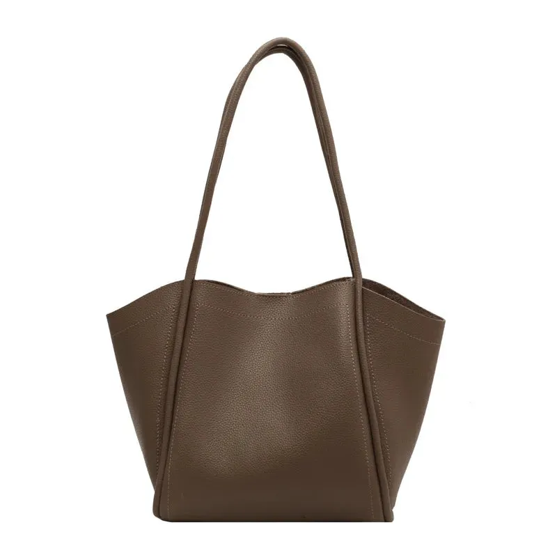 Large Capacity PU Leather Tote Bag