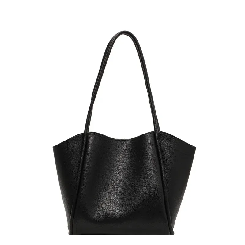 Large Capacity PU Leather Tote Bag