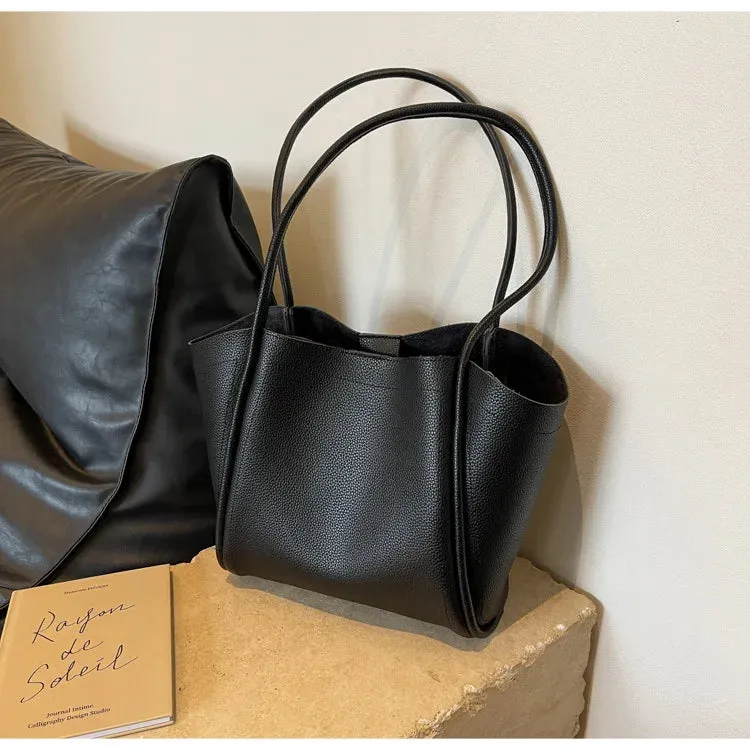 Large Capacity PU Leather Tote Bag