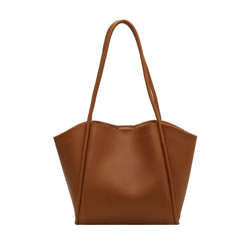 Large Capacity PU Leather Tote Bag