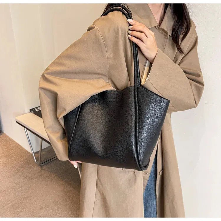 Large Capacity PU Leather Tote Bag