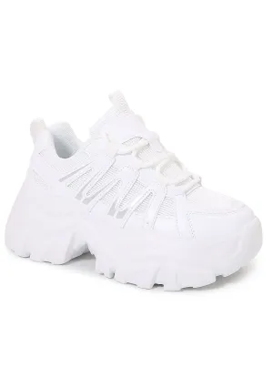 LEGACY Electro Evolution White Platform Sneakers