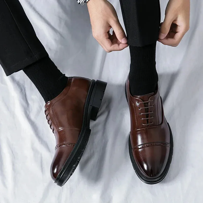 Leonardo Genuine Leather Oxford Shoes