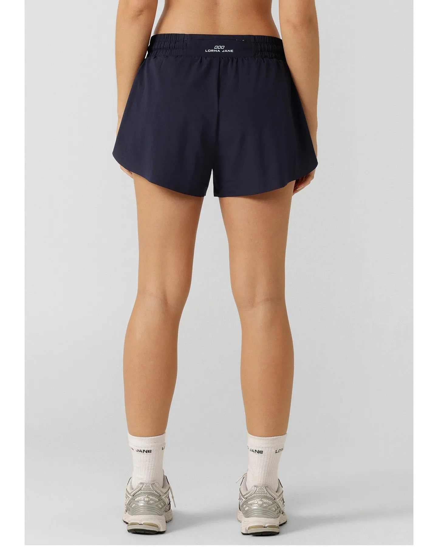 Lorna Jane Track Star Run Shorts - Midnight Blue
