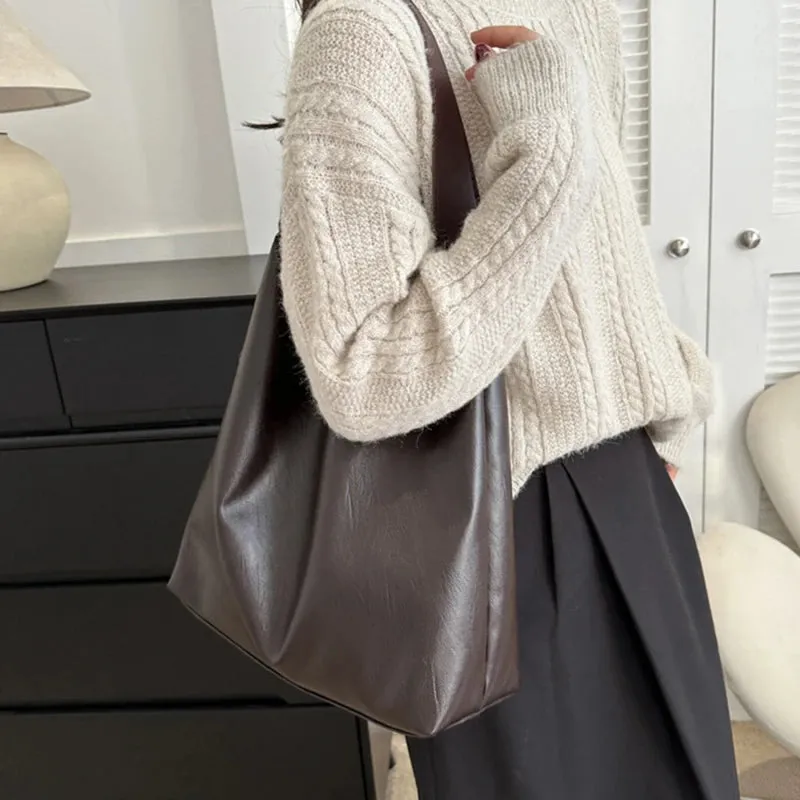 Luxury Boston Pillow Style Vintage Design Leather Handbag Purse for Women Ladies Casual Fashion Large Capacity Shoulder Crossbody Bags