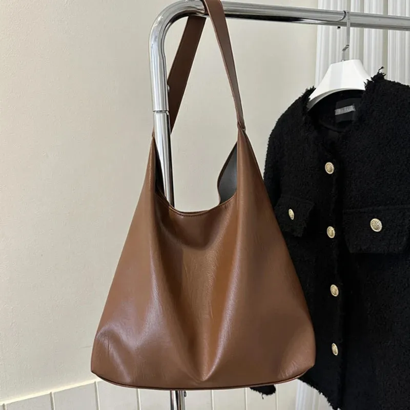Luxury Boston Pillow Style Vintage Design Leather Handbag Purse for Women Ladies Casual Fashion Large Capacity Shoulder Crossbody Bags