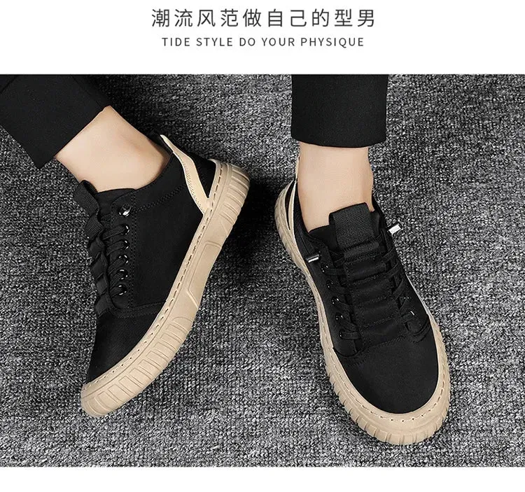 Men Casual Shoes Breathable Ice Silk Male Loafers Slip on Walking Flats Shoes Vulcanized Shoes for New Men Comfortable Sneakers