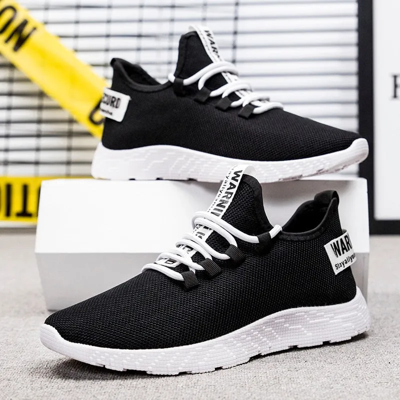 Men Sneakers  New Breathable Lace Up Men Mesh Shoes Fashion Casual No-slip