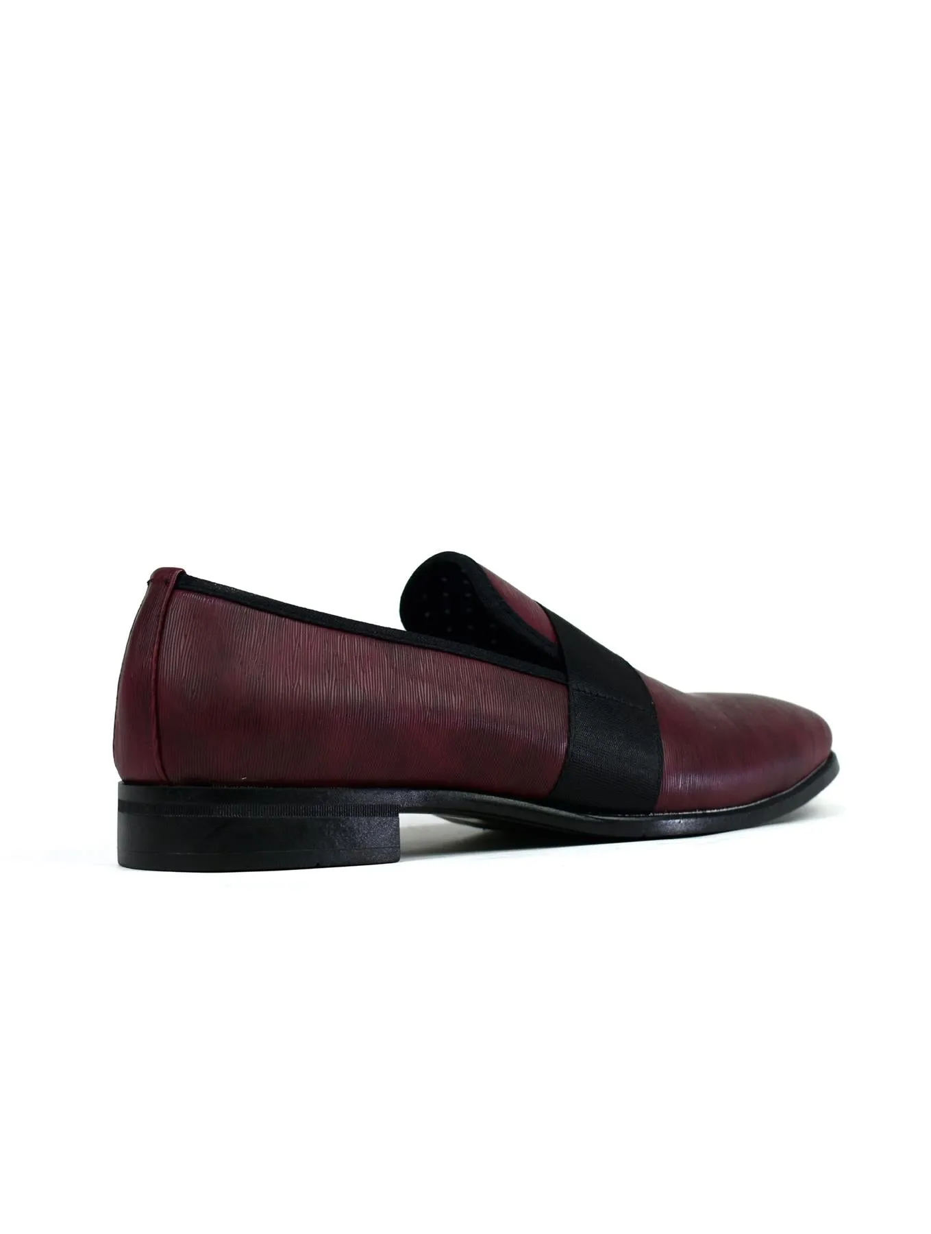 Men's Formal Slip On Shoes Burgundy