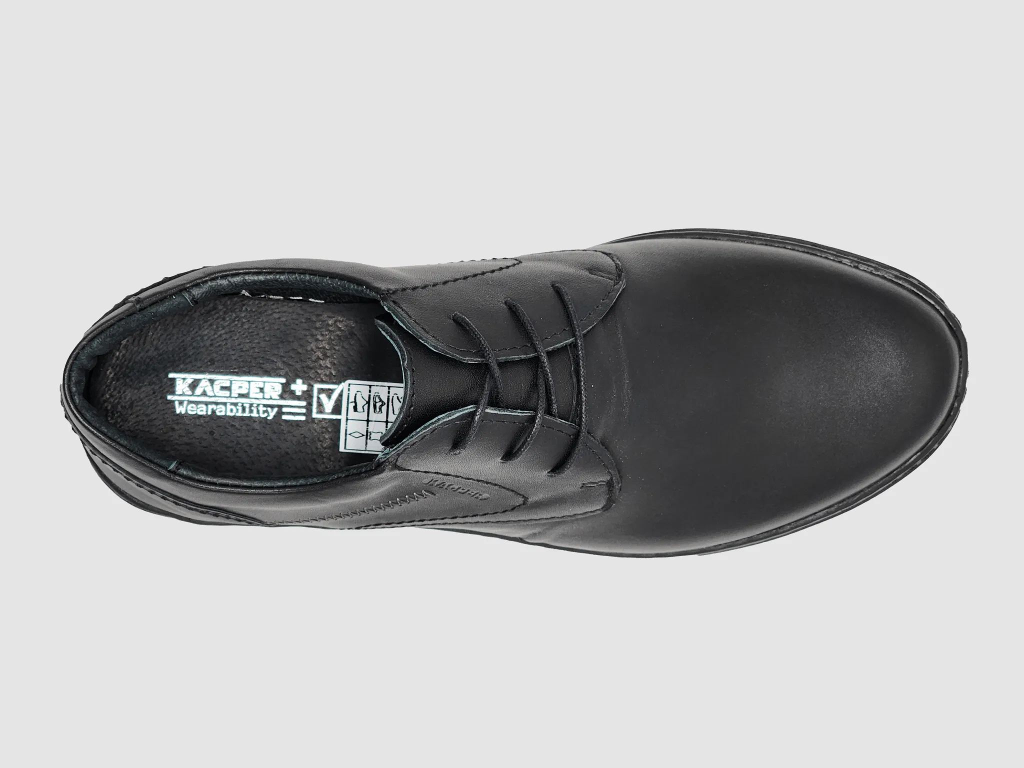 Men's Oxford Leather Dress Shoes - Black