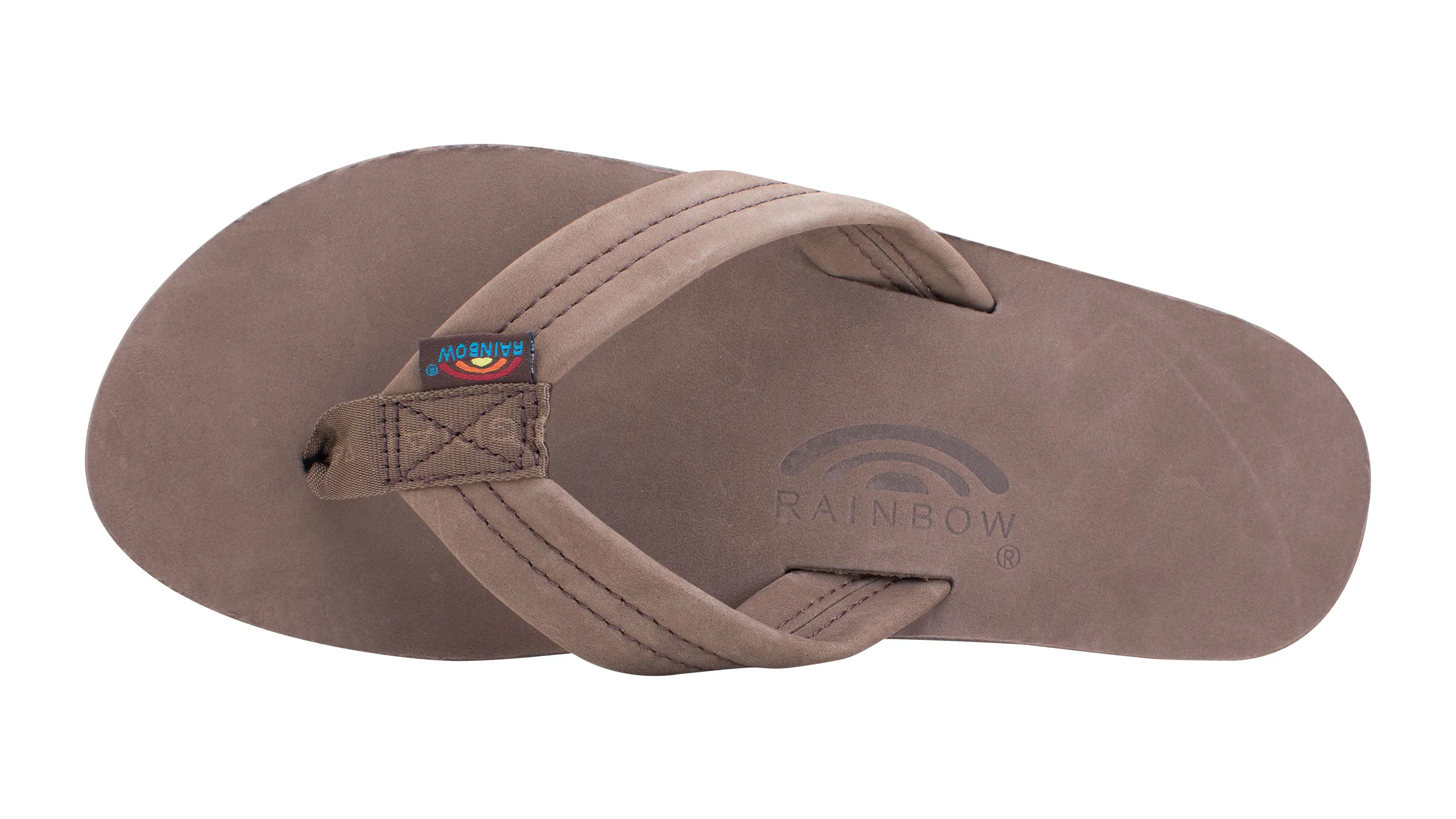Men's Premier Leather Single Layer Sandals in Expresso