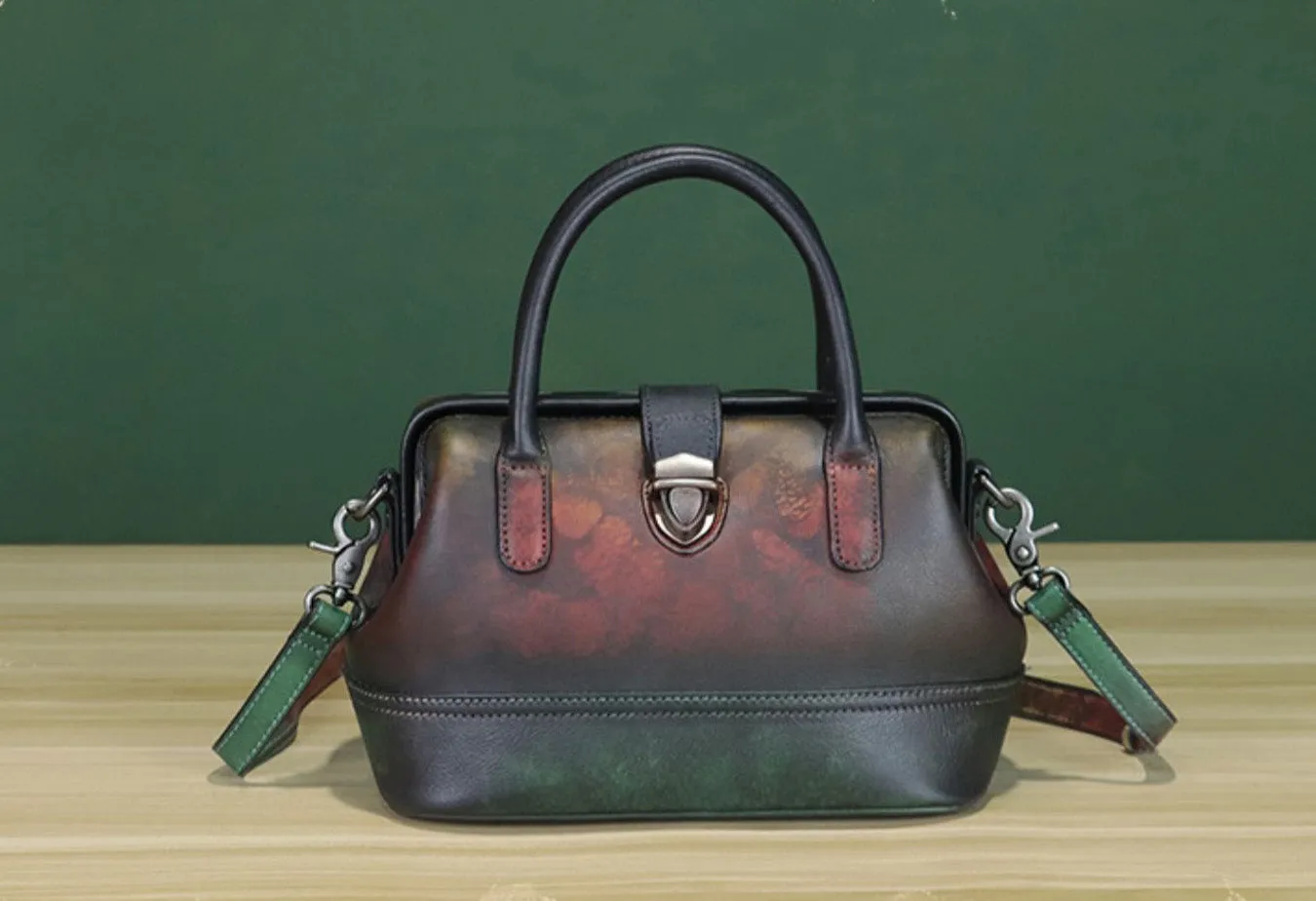 Multicolor Womens Small Leather Shoulder Purse Genuine Leather Handbags For Ladies