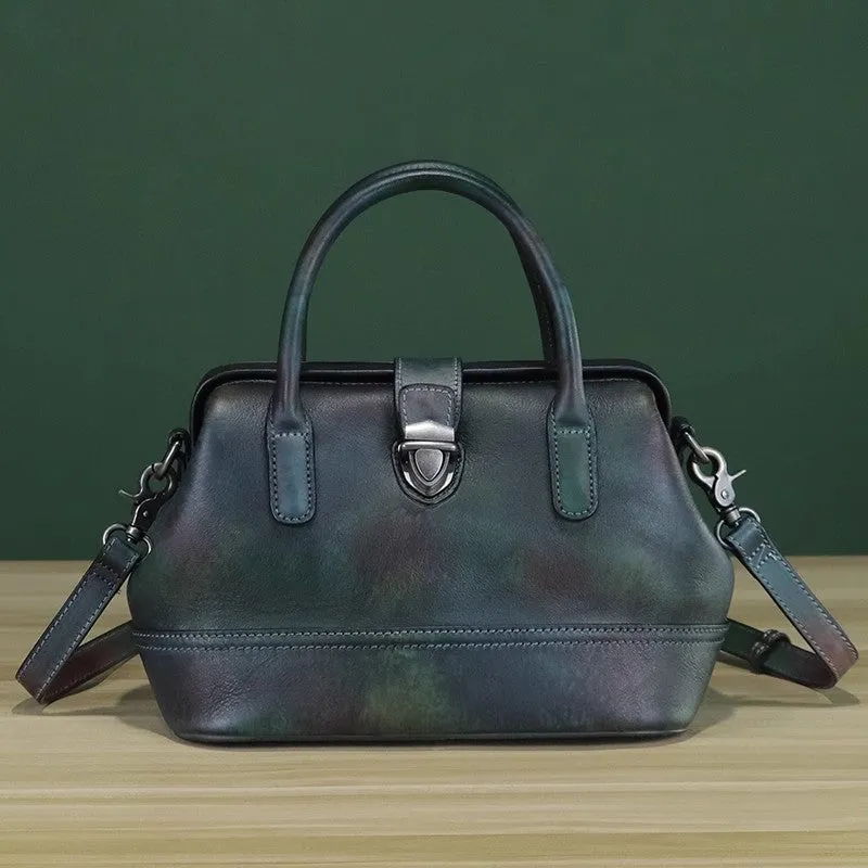 Multicolor Womens Small Leather Shoulder Purse Genuine Leather Handbags For Ladies