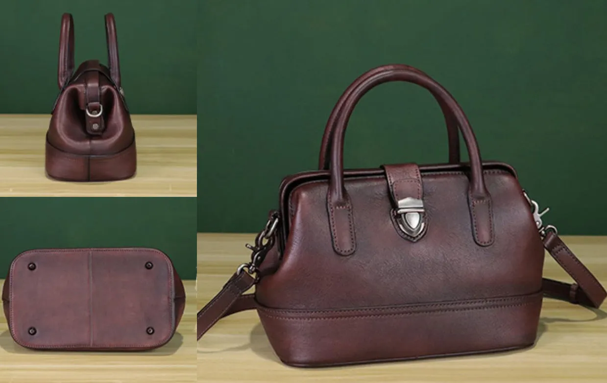 Multicolor Womens Small Leather Shoulder Purse Genuine Leather Handbags For Ladies