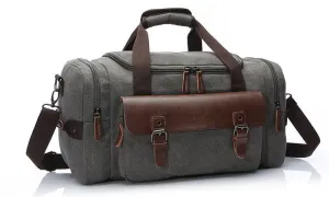 Multifunctional Outdoor Canvas Solid Travellers Grey Bags