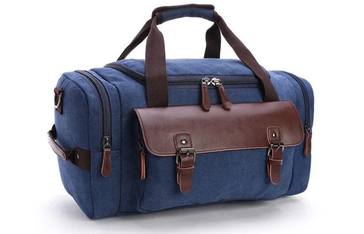 Multifunctional Outdoor Canvas Solid Travellers Grey Bags