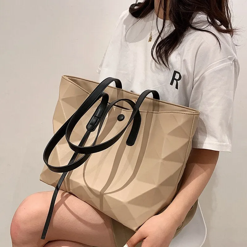 New Arrival Soft PU Leather Handbags for Women Large Capacity Fashion Female Tote Bags High Quality Ladies Shopper Shoulder Bag