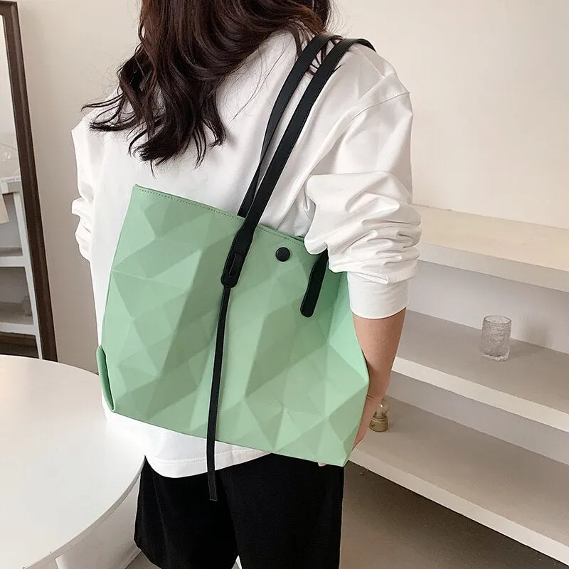 New Arrival Soft PU Leather Handbags for Women Large Capacity Fashion Female Tote Bags High Quality Ladies Shopper Shoulder Bag