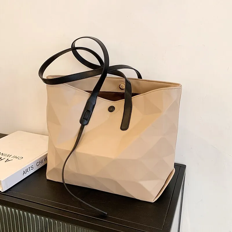 New Arrival Soft PU Leather Handbags for Women Large Capacity Fashion Female Tote Bags High Quality Ladies Shopper Shoulder Bag