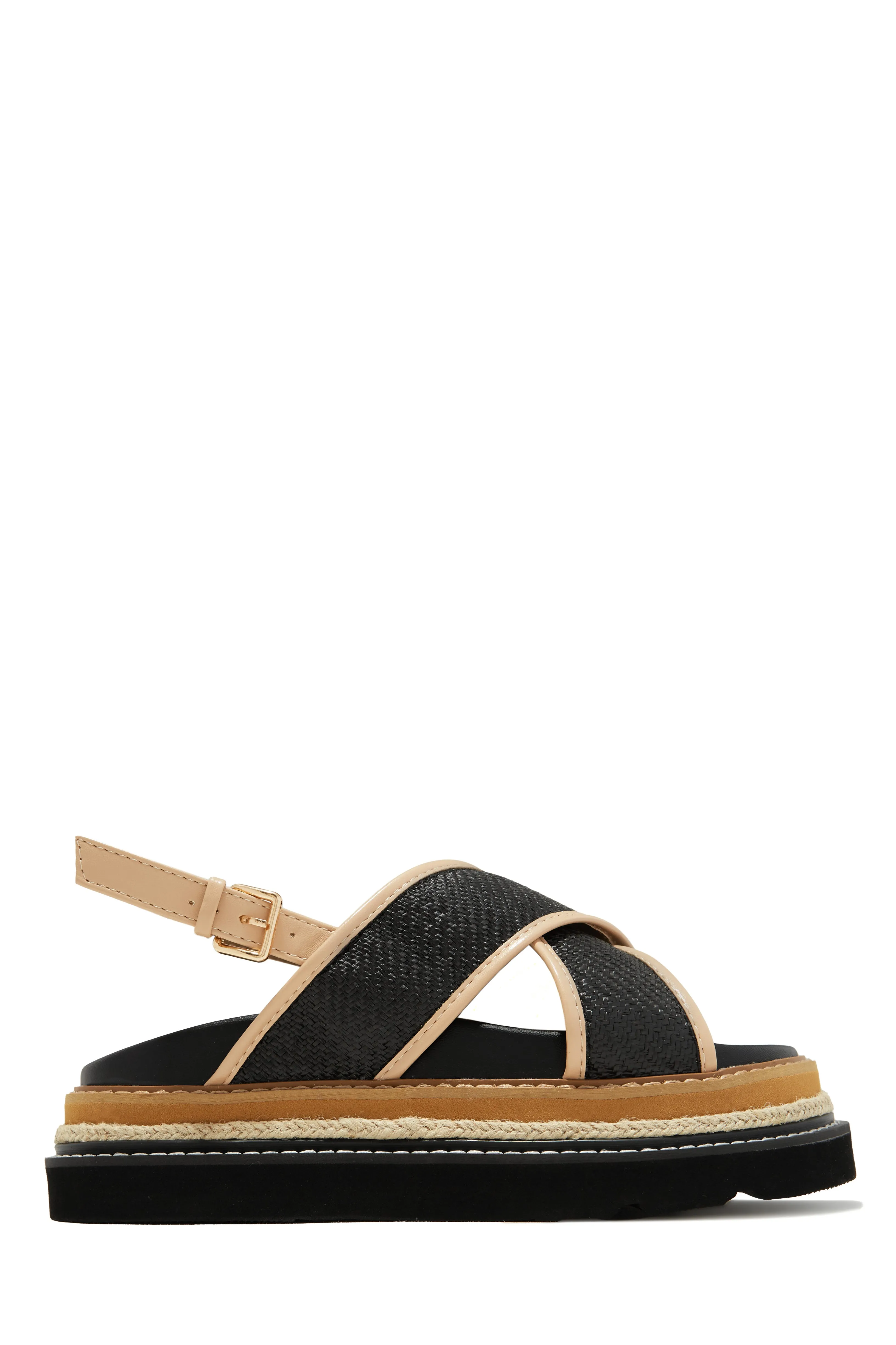 Noemy Chunky Platform Sandals - Black