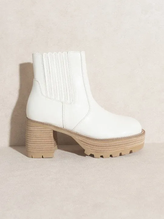 OASIS SOCIETY Fashion Ready Platform Panelled Booties