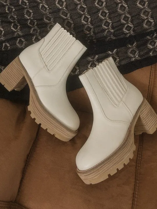 OASIS SOCIETY Fashion Ready Platform Panelled Booties