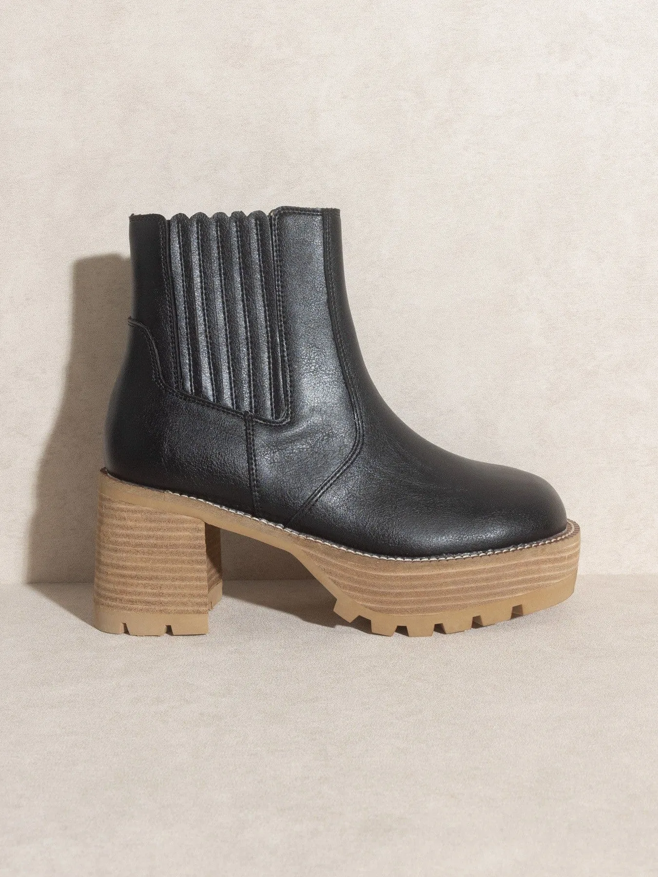 OASIS SOCIETY Fashion Ready Platform Panelled Booties