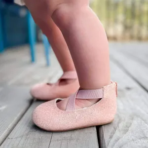 Peepin’ Peach Ballet Flats