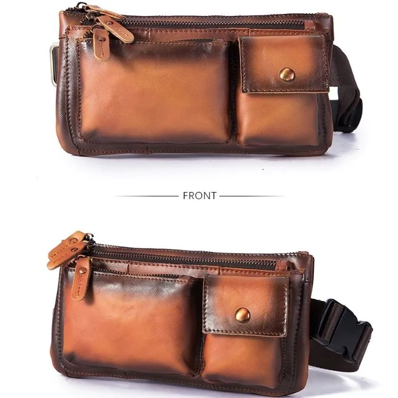 Retro Leather Sling Bag