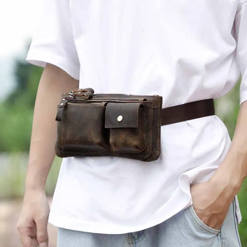 Retro Leather Sling Bag