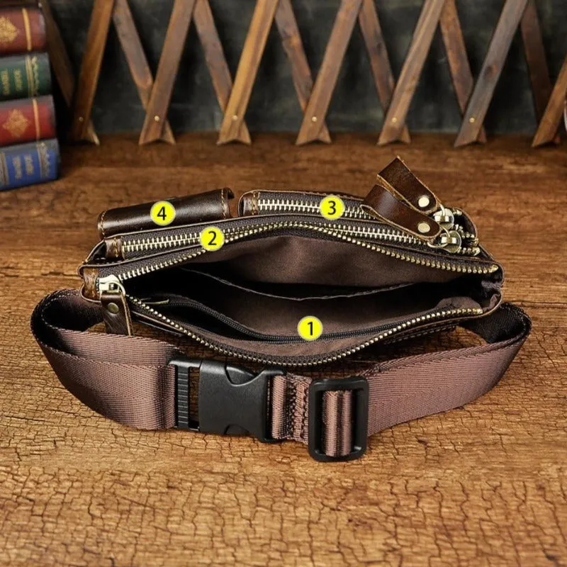 Retro Leather Sling Bag