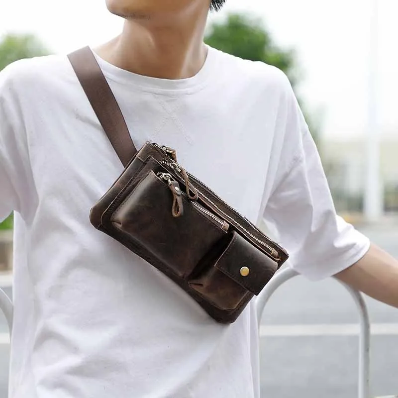 Retro Leather Sling Bag