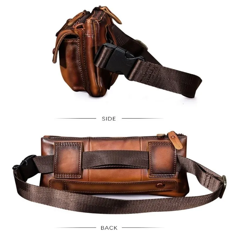 Retro Leather Sling Bag