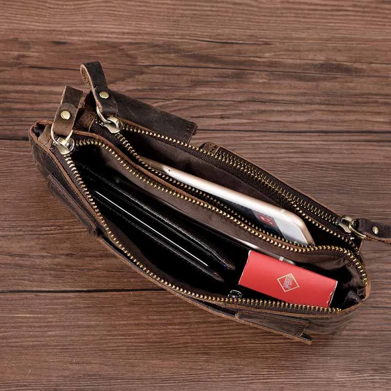 Retro Leather Sling Bag