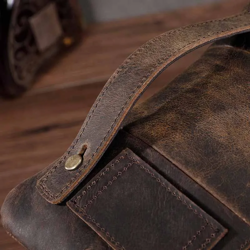 Retro Leather Sling Bag