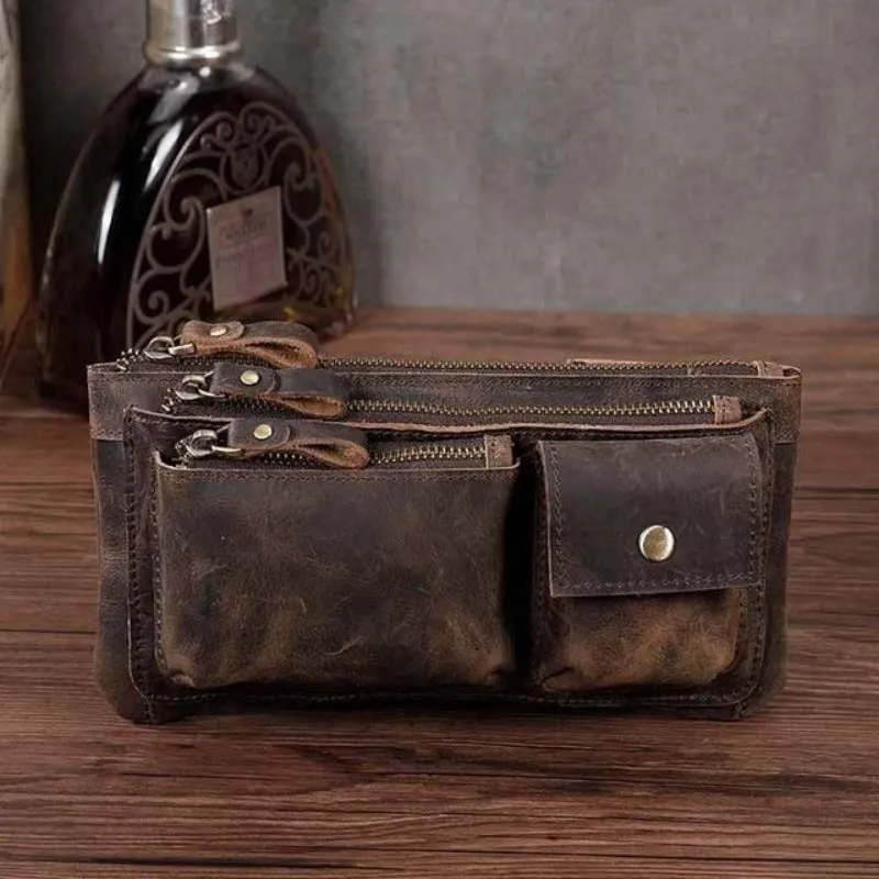 Retro Leather Sling Bag
