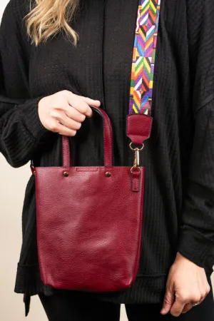 SALE! NGIL Wine Faux Leather Gwen Guitar Strap Purse