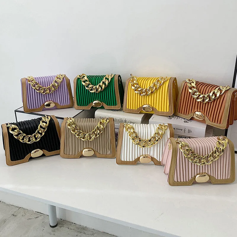 Sling Bags Chain Vertical Pattern Crossbody Fashion Fashion Women's Bag