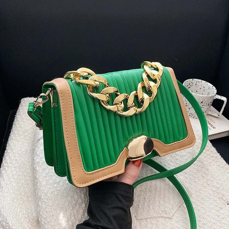 Sling Bags Chain Vertical Pattern Crossbody Fashion Fashion Women's Bag