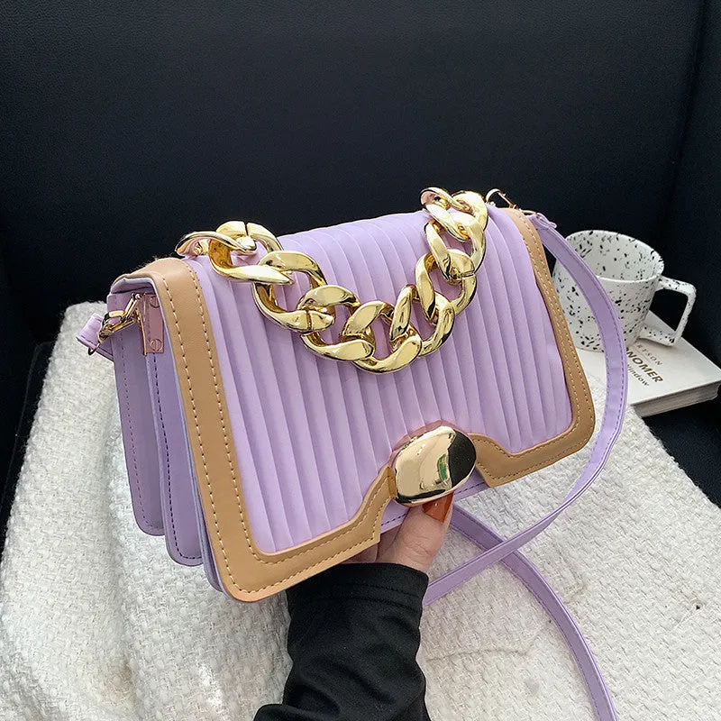 Sling Bags Chain Vertical Pattern Crossbody Fashion Fashion Women's Bag