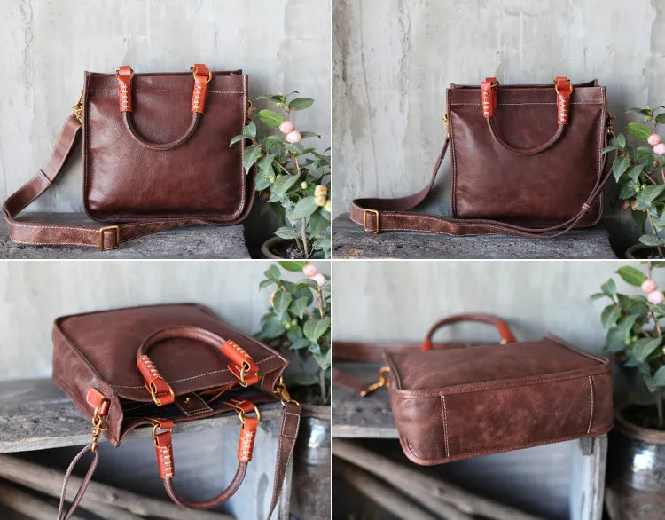Small Womens Green Leather Crossbody Tote Bags Purse Handbags With Zipper for Women