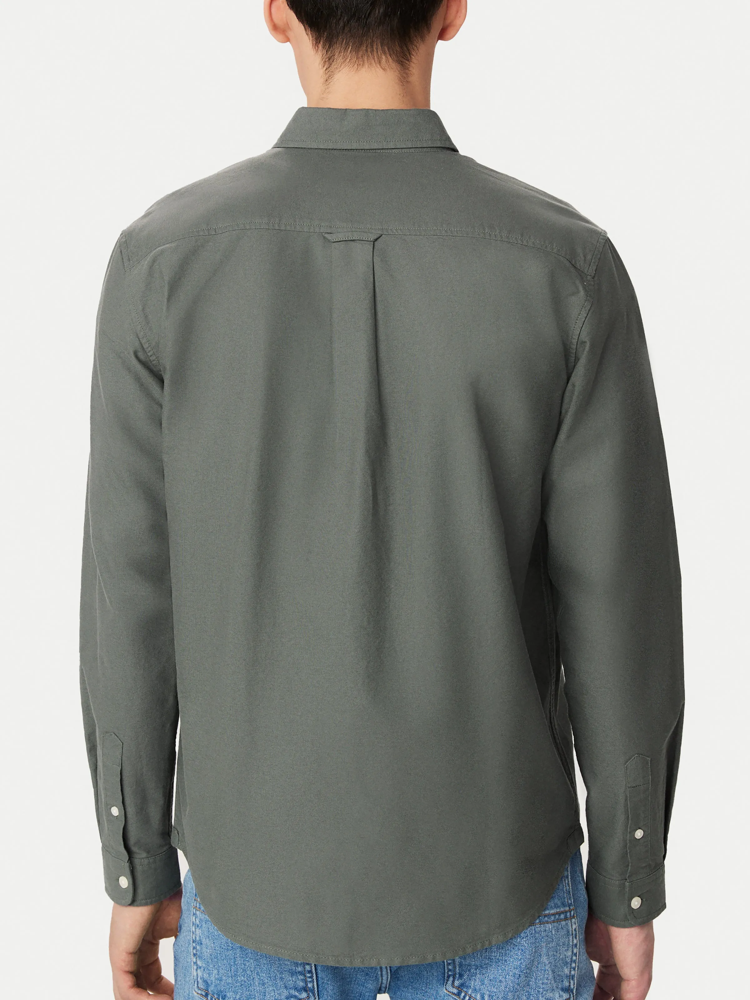 The Jasper Oxford Shirt in Boreal Green