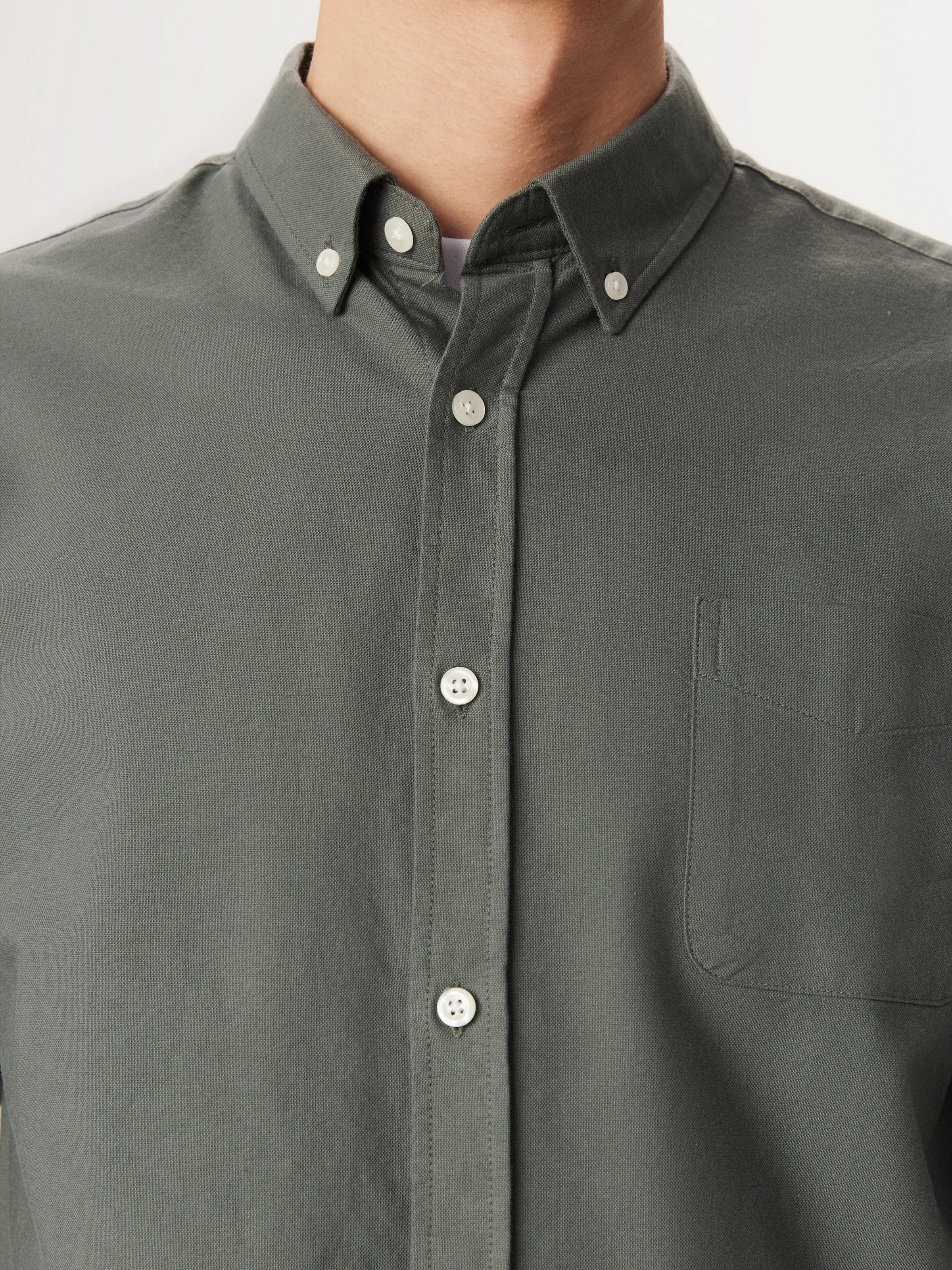 The Jasper Oxford Shirt in Boreal Green