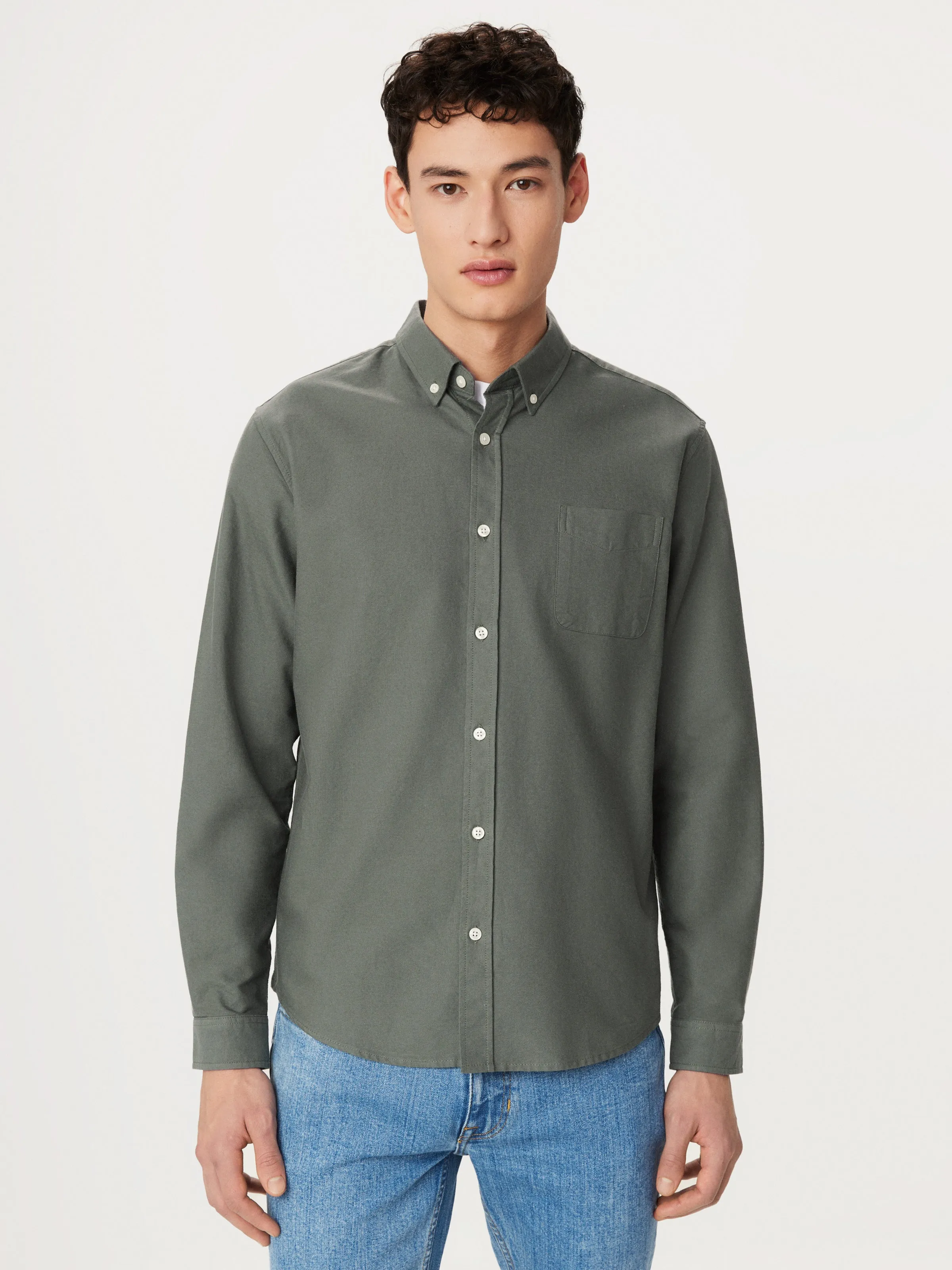 The Jasper Oxford Shirt in Boreal Green