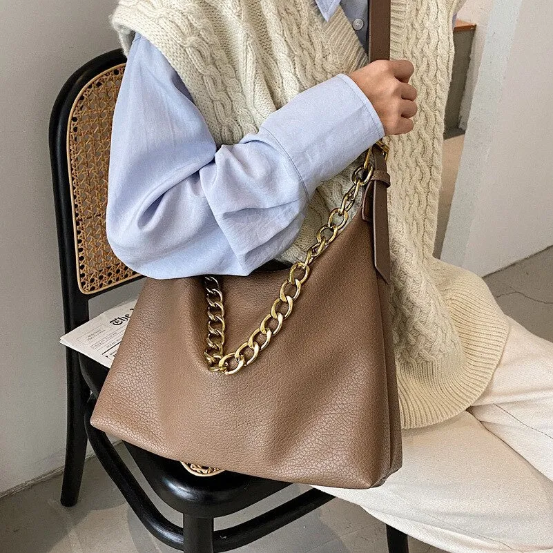 Thread Chain design women Shoulder Bags Large capacity 2021 new ladies Handbags brand design big totes Lady messenger Bag Hobos