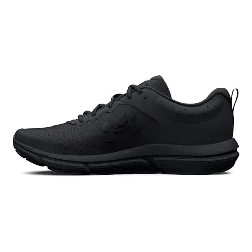Under Armour Men's Charged Assert 10 Running Shoe, (004) Black/Black/Black, 10.5