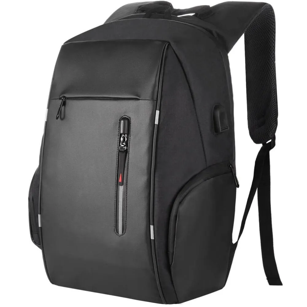 Vbiger Business Backpack Casual Daypack with USB Charging Port & Reflective Strips