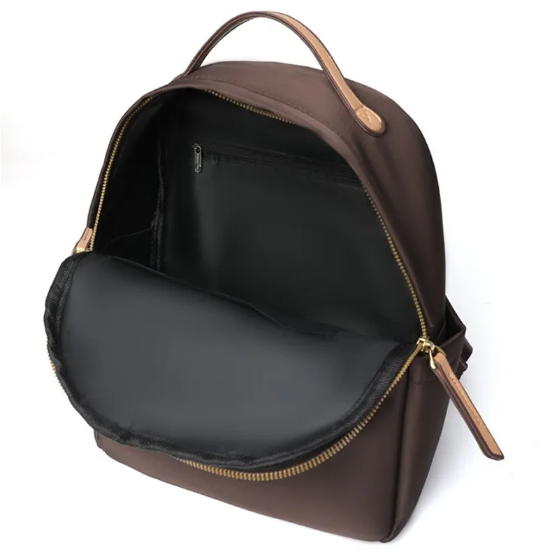 Vvsha Fashion Solid Colour Nylon Waterproof Backpacks For Women Anti-theft Travel Backpack Girls Large Capacity School Laptop Bag 2023