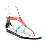 Women's Designer Slip On T-Strap Jelly Summer Sandals